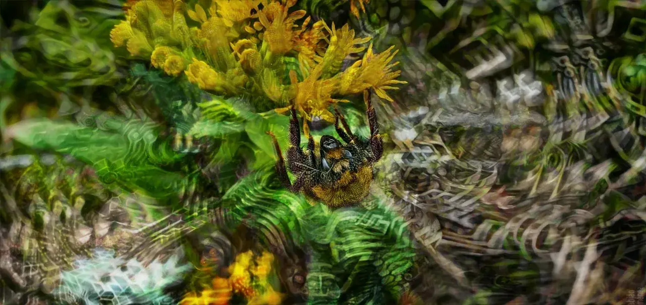 Let It Bee [OC] Heavy Psychedelic Visuals