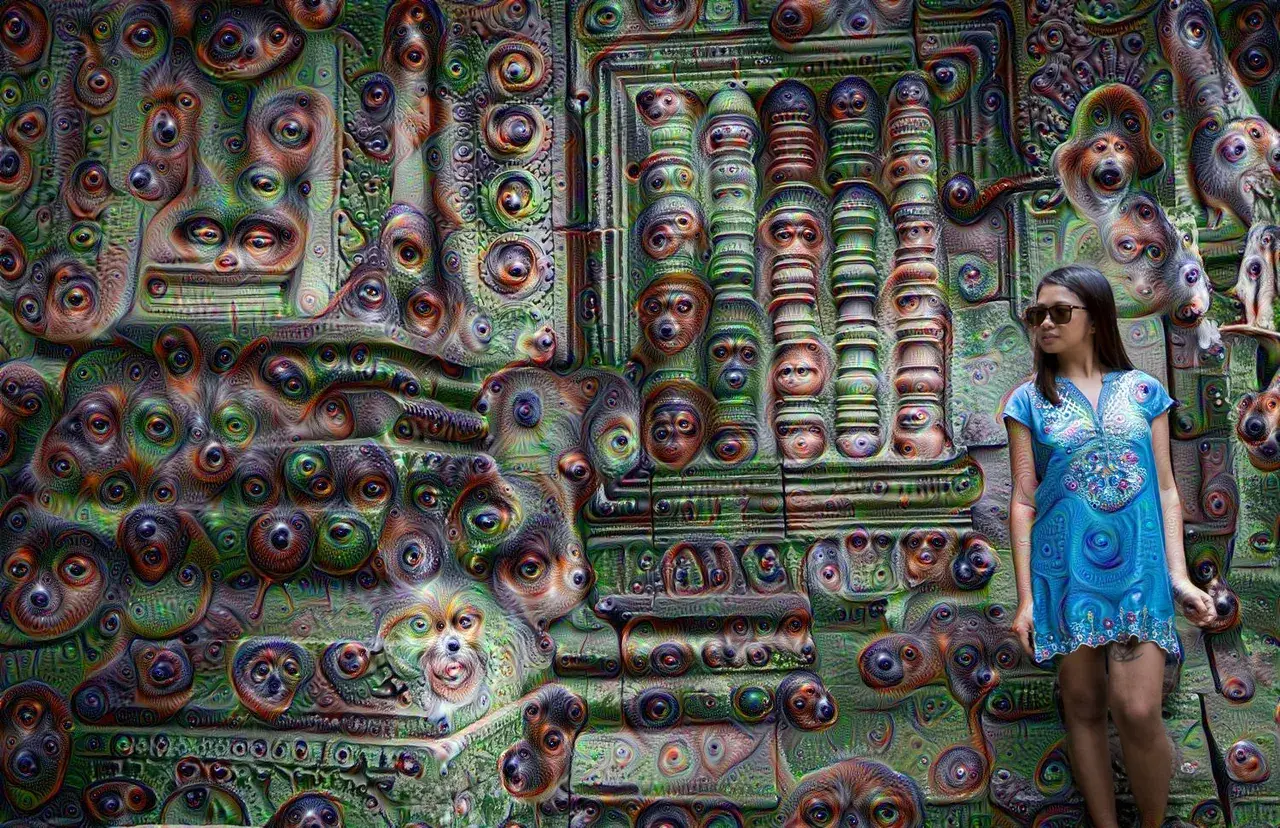 Was told over at /r/Deepdream that you guys would like my picture of a stroll around Angkor Wat with my GF...