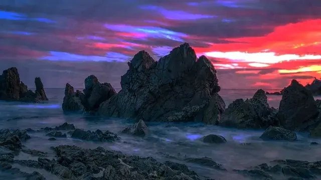 Peaking with the sunset