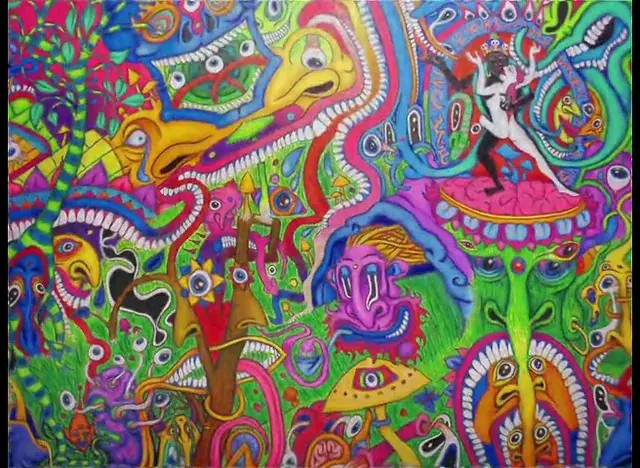 mushrooms took me to heemtown (original artwork by nectyrnal art)