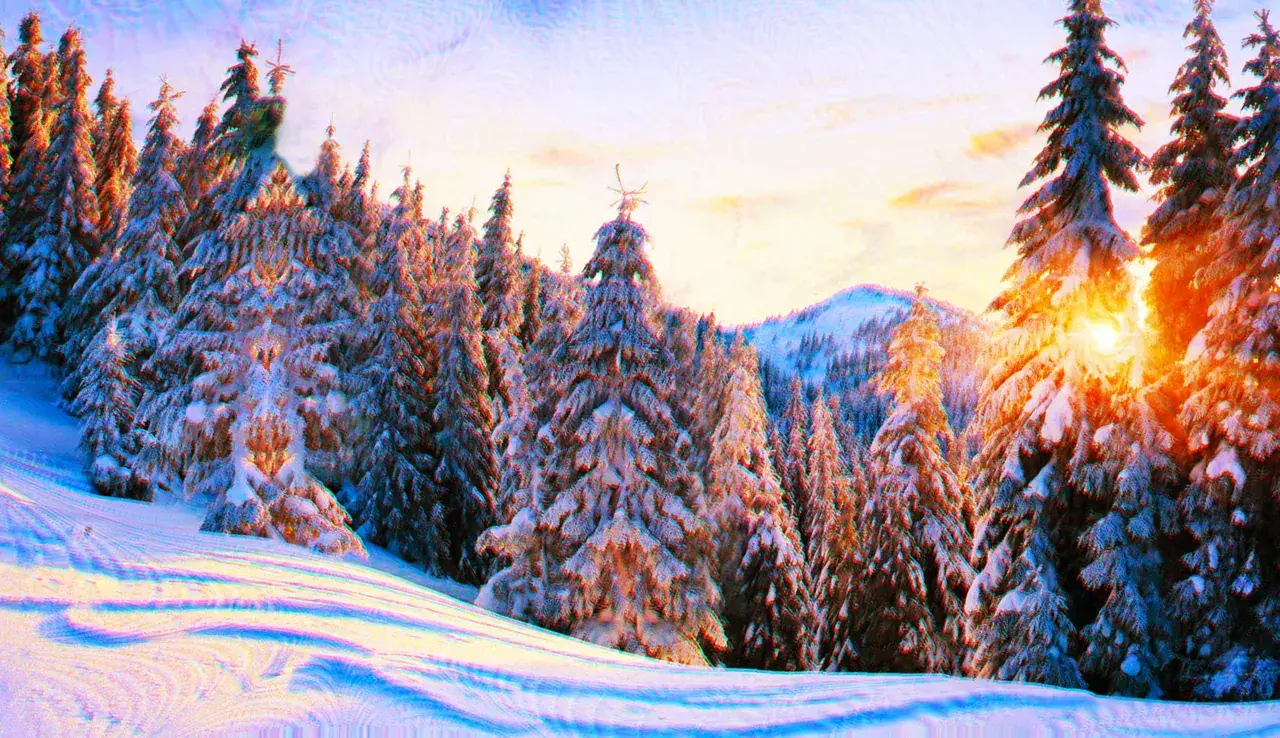 Psychedelic Snowscape