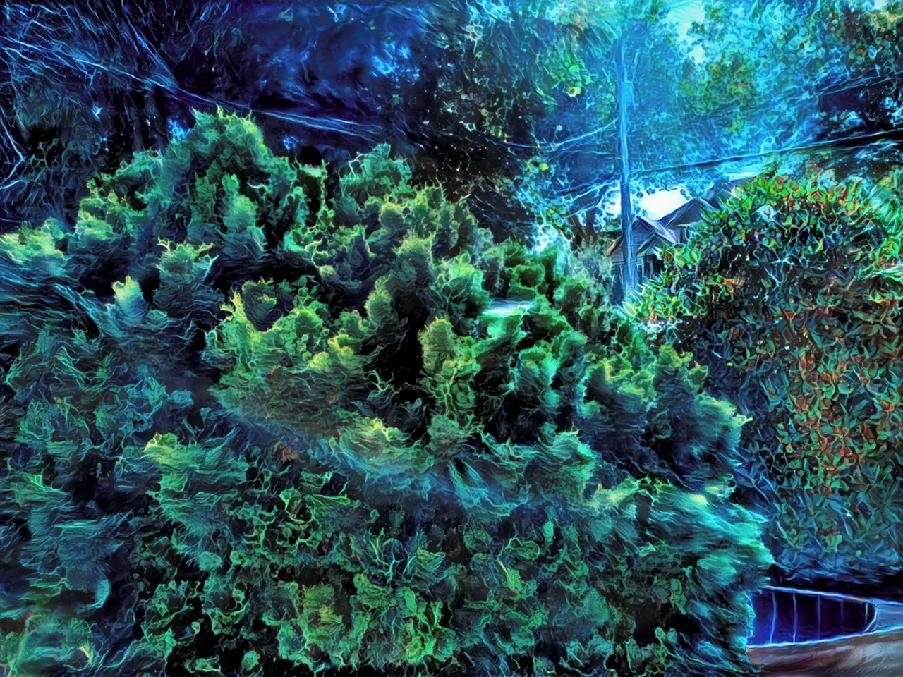 Staring at the fractals in the bushes..