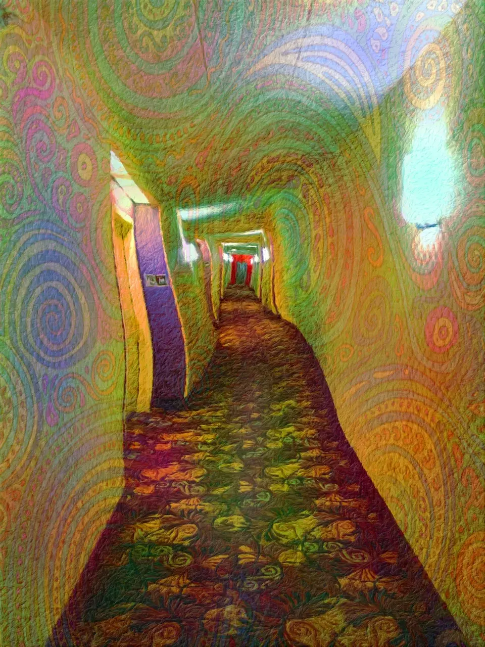 2C-I+2C-T-7 hallway