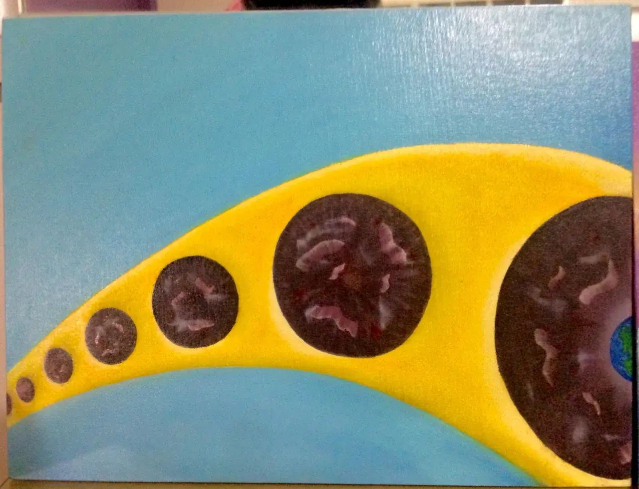 Oil painting of a Salvia trip