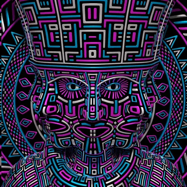 Animated Neon Maze Crown