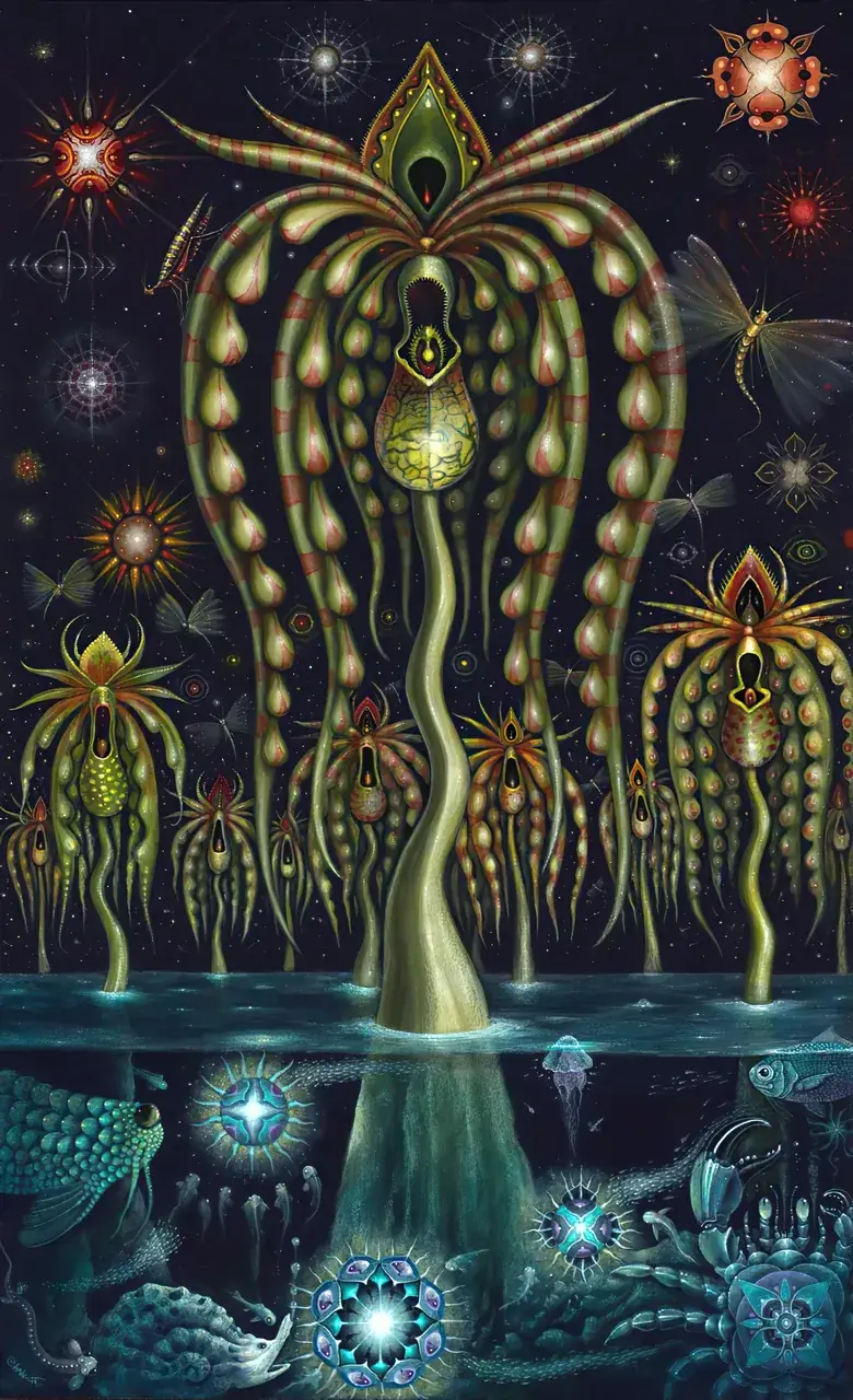 Lantern Trees Above the Reef