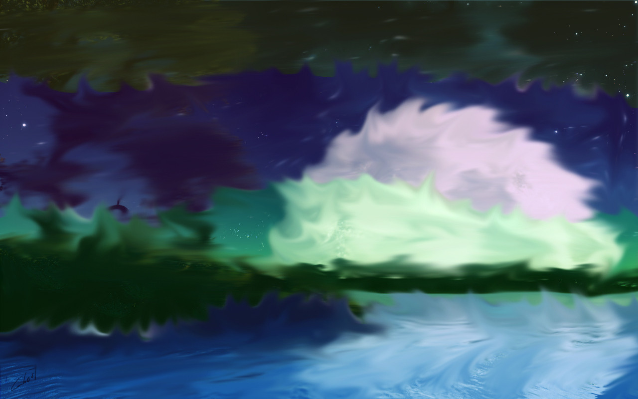 The first time I bought acid off the street it ended up being an RC, did this real quick to show my friend what it looked like outside at 3 am