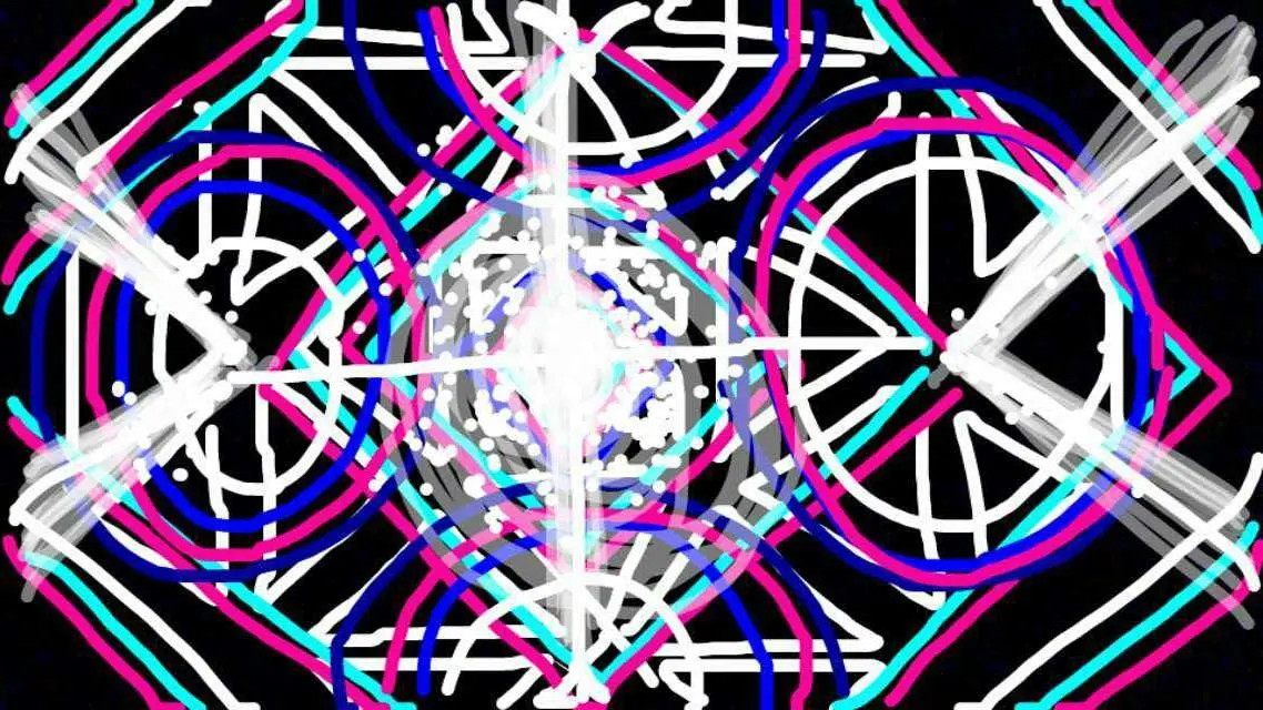 [OC] I closed my eyes and drew what I saw. Looks best zoomed out