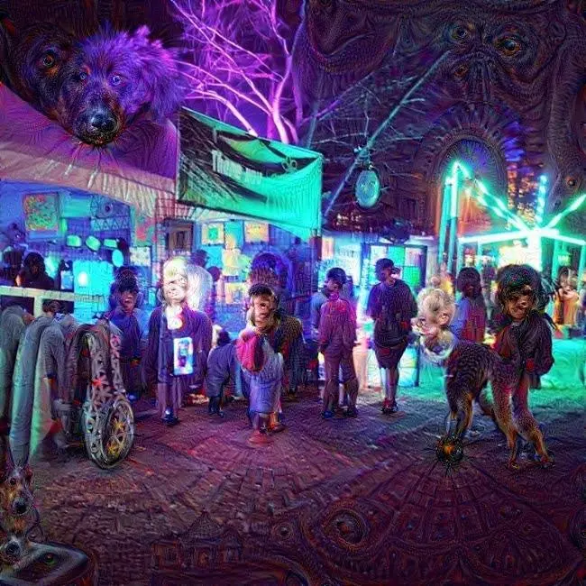 Walking around a festival on a hefty dose