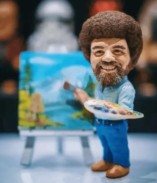 (x-post from r/gifs) Bob Ross
