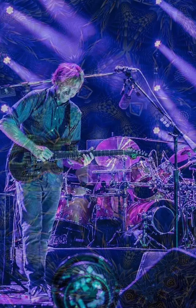 Two tabs of clean LSD-25 blotter during a phish show.