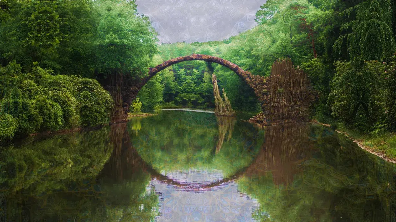 150ug of LSD (symmetrical texture repetition, level 2 drifting, and level 4 geometry)