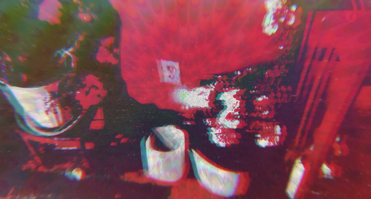 Looking at flowers while tripping