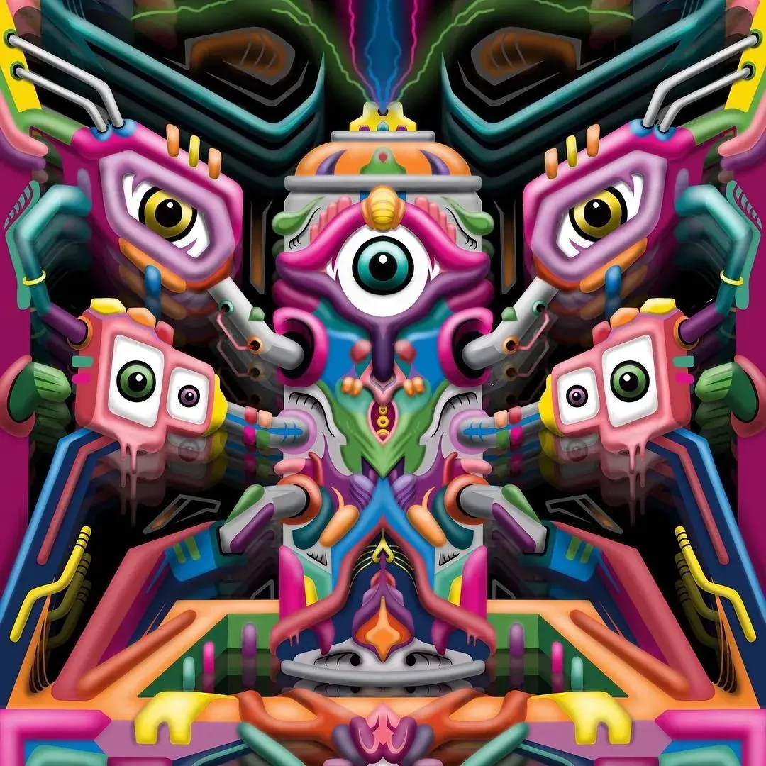 Triple-Eyed Circuit Mask