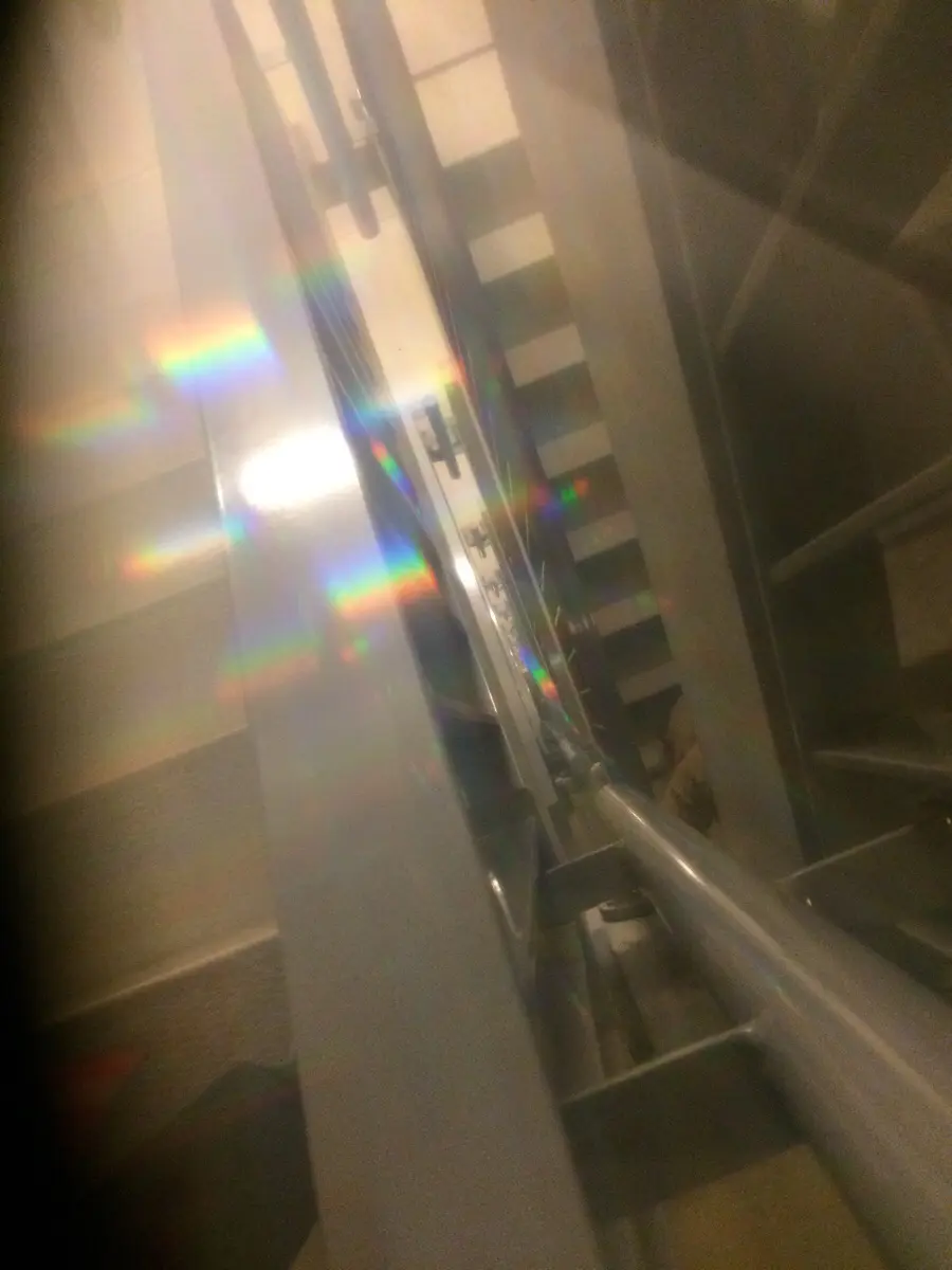 I was tripping hard while taking the stairs. This view blew my mind
