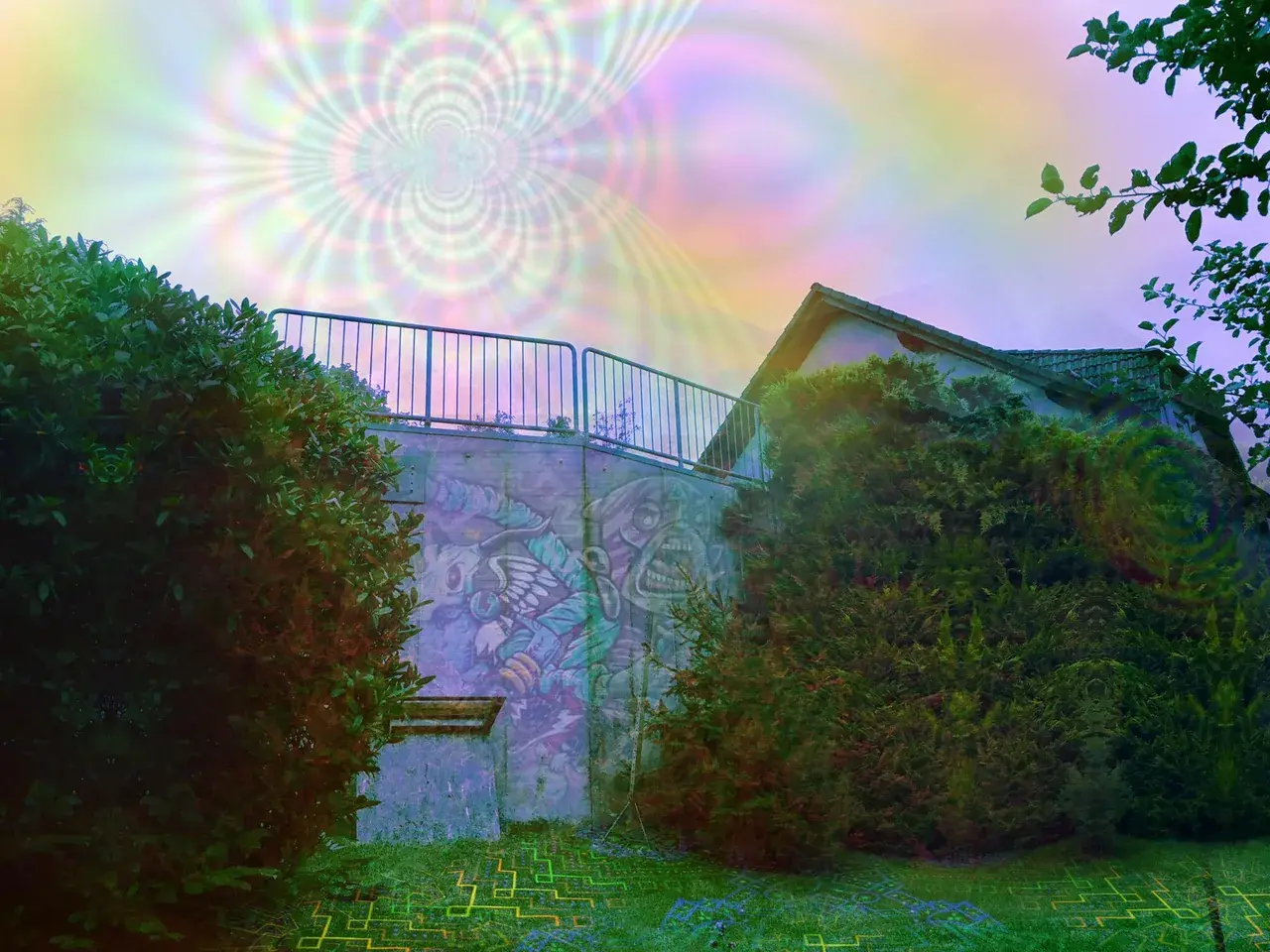 Deep 200 ug trip after smoking some weed :)