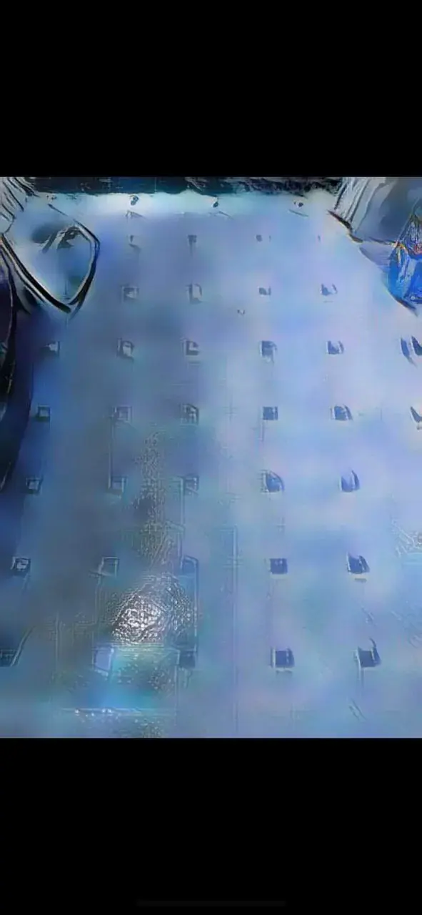 My best attempt at recreating what it looked like when I stared at my bathroom floor too long my last Shroom trip. Just a little less of an extreme blue