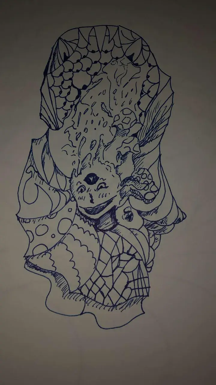 Drawing of what shrooms feel like to me