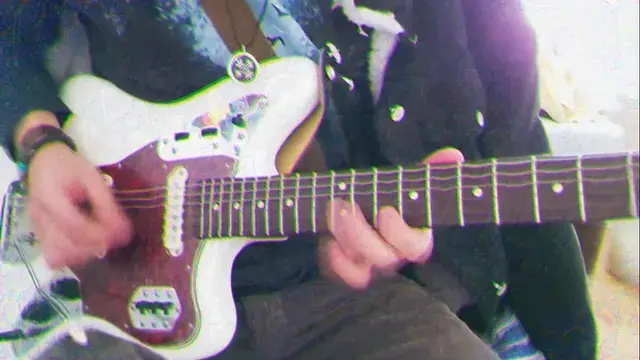 playing guitar on acid