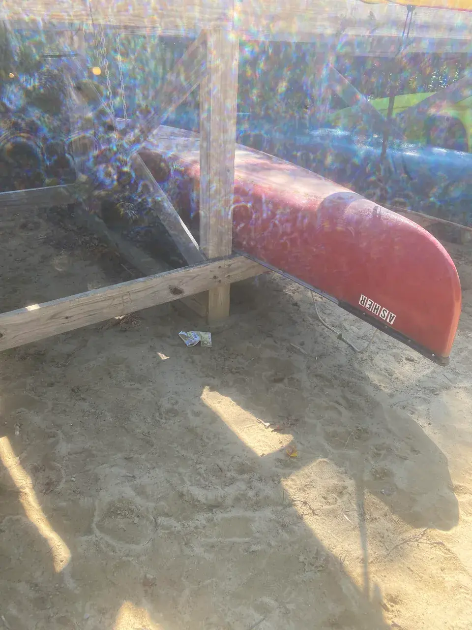 Unintentional replication — Photo of Canoe taken with an iPhone. Resembles some LSD visuals I’ve experienced.