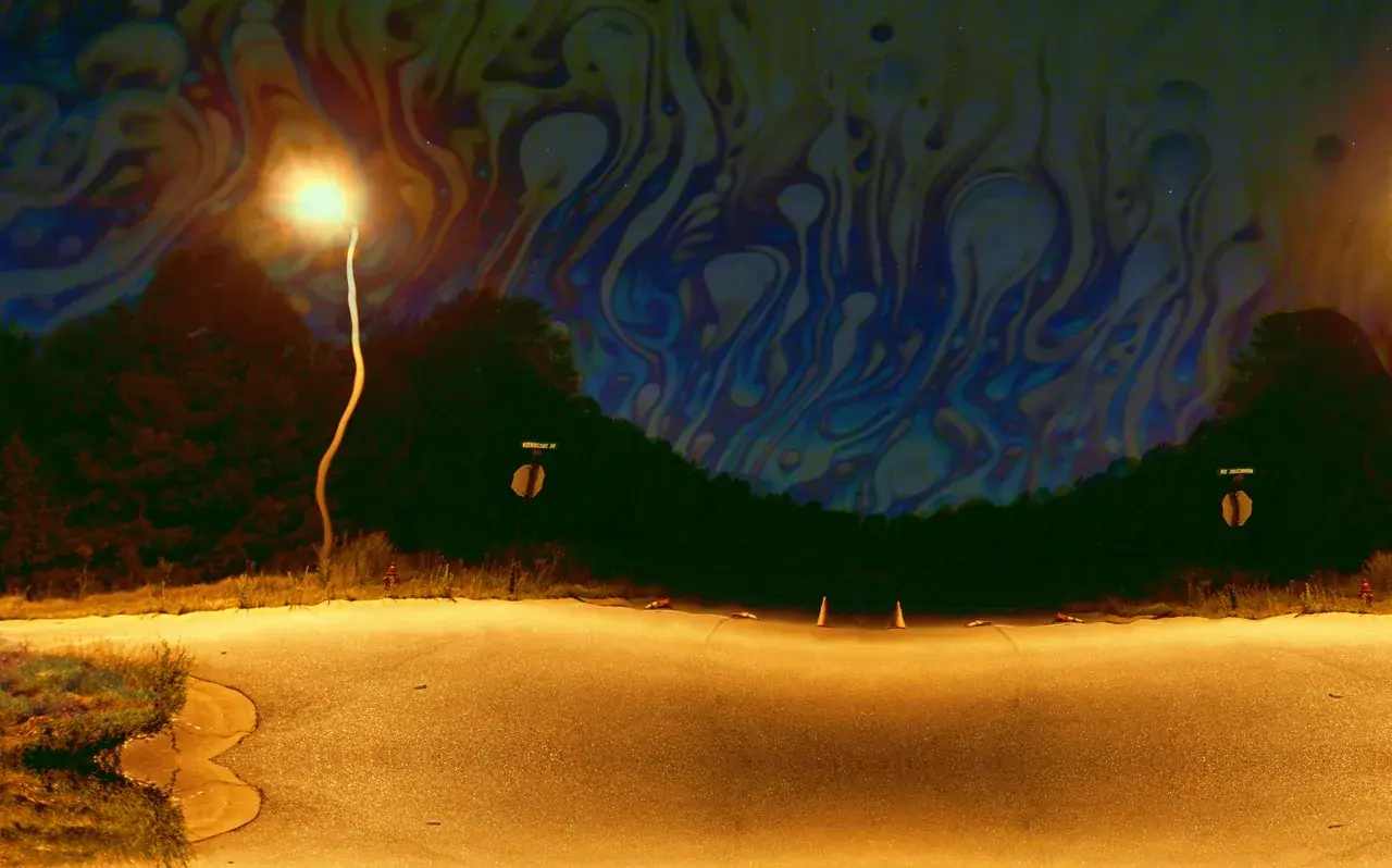 Organic visuals in the night