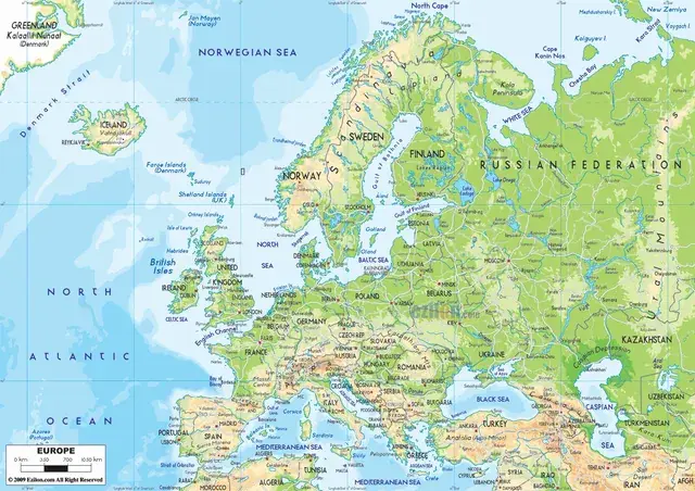 Map of EU on a small dose of LSD