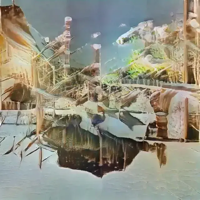 Machine learning generated visuals