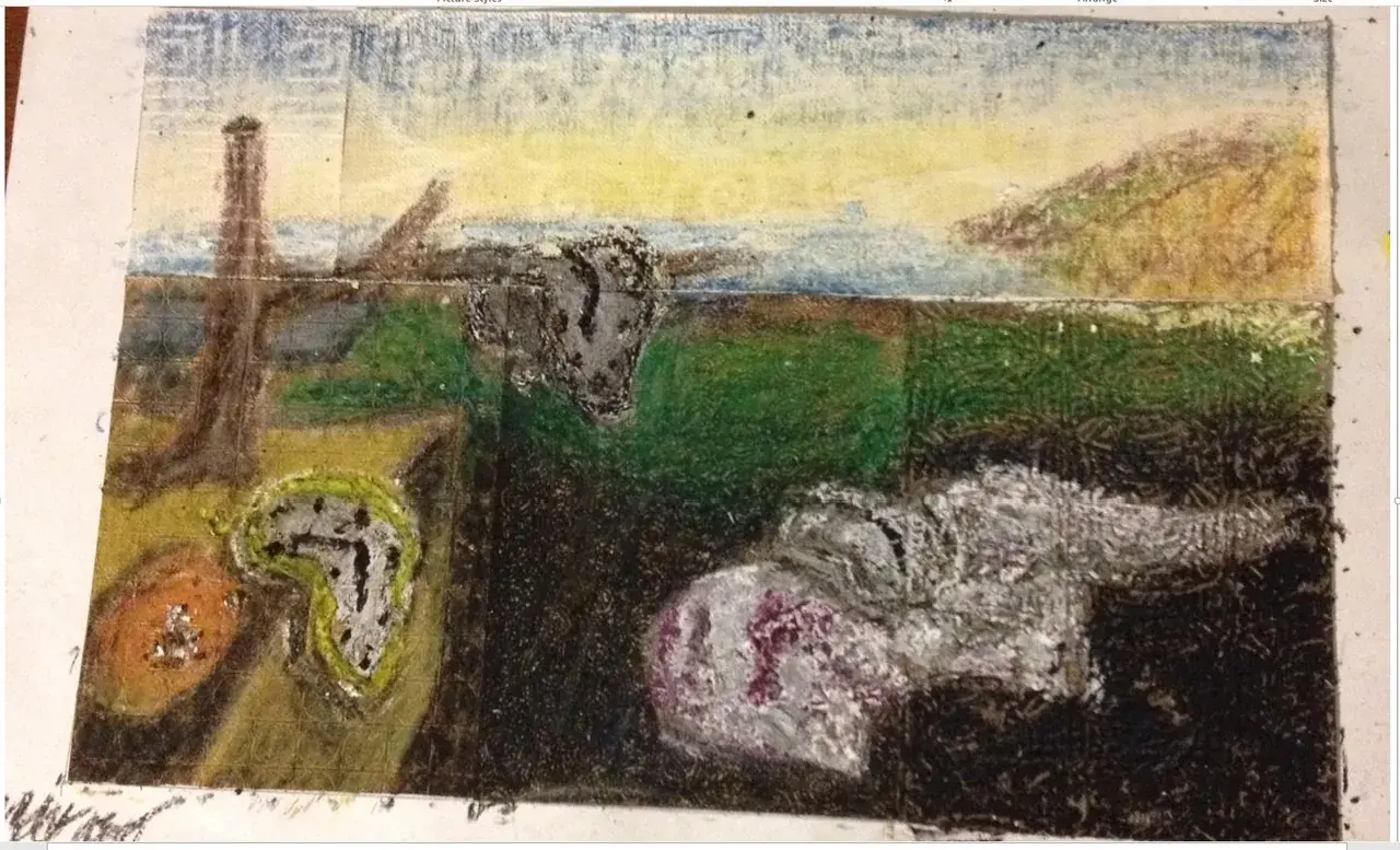 The Persistence of Memory (Salvador Dali) - Crayon on Wallpapers
