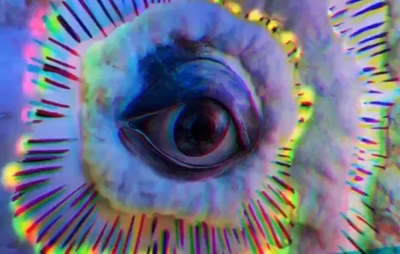 Lift the veil and you’ll see... (taken at an art installation in Denver)