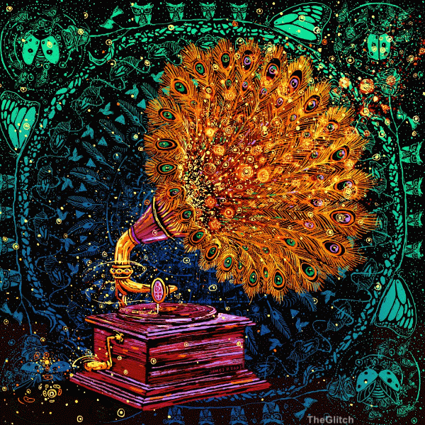 When the DMT kicks in while your listening to your gramophone.