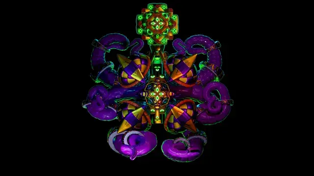 Symmetric Neon Figure