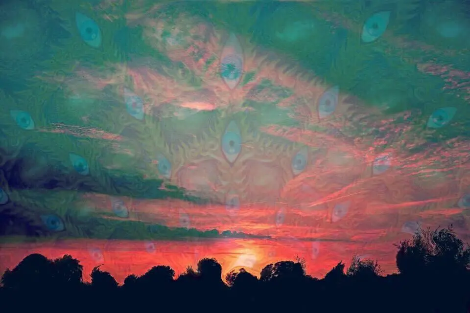 Tried to visualize what I saw recently during a sunset.