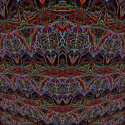 DMT closed eye visuals made with a discord bot