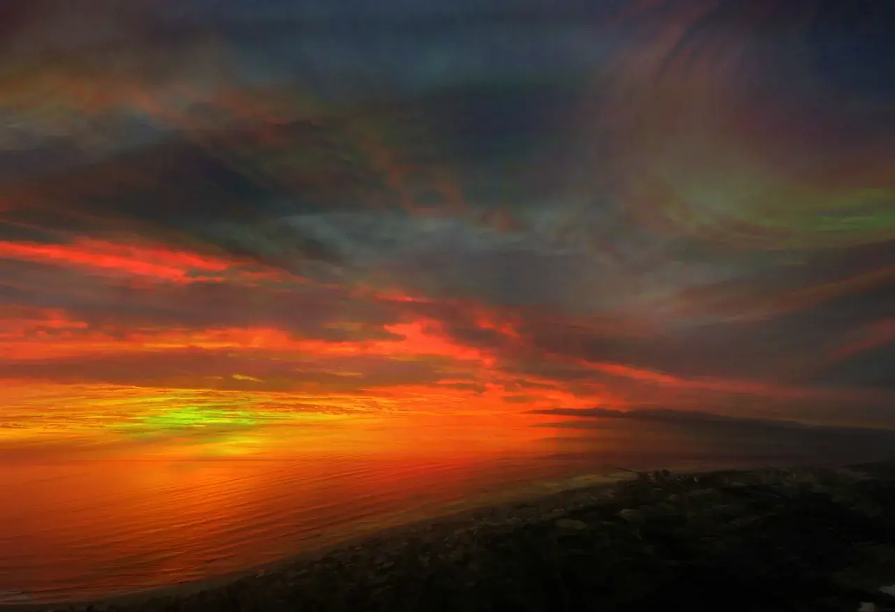 psychedelic sunset