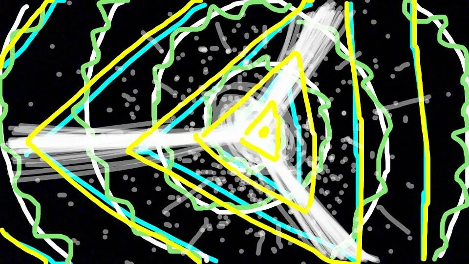 [OC] I closed my eyes and drew what I saw. Looks best zoomed out