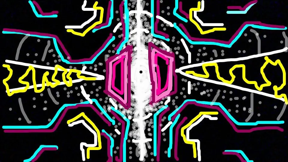 [OC] I closed my eyes and drew what I saw. Looks best zoomed out
