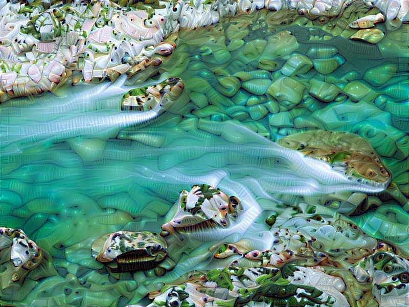 Deep Dream Water Stream