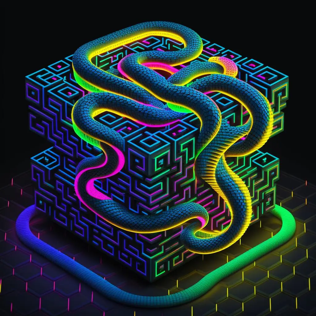 Recreating geometric structures and serpents from dimitris palace