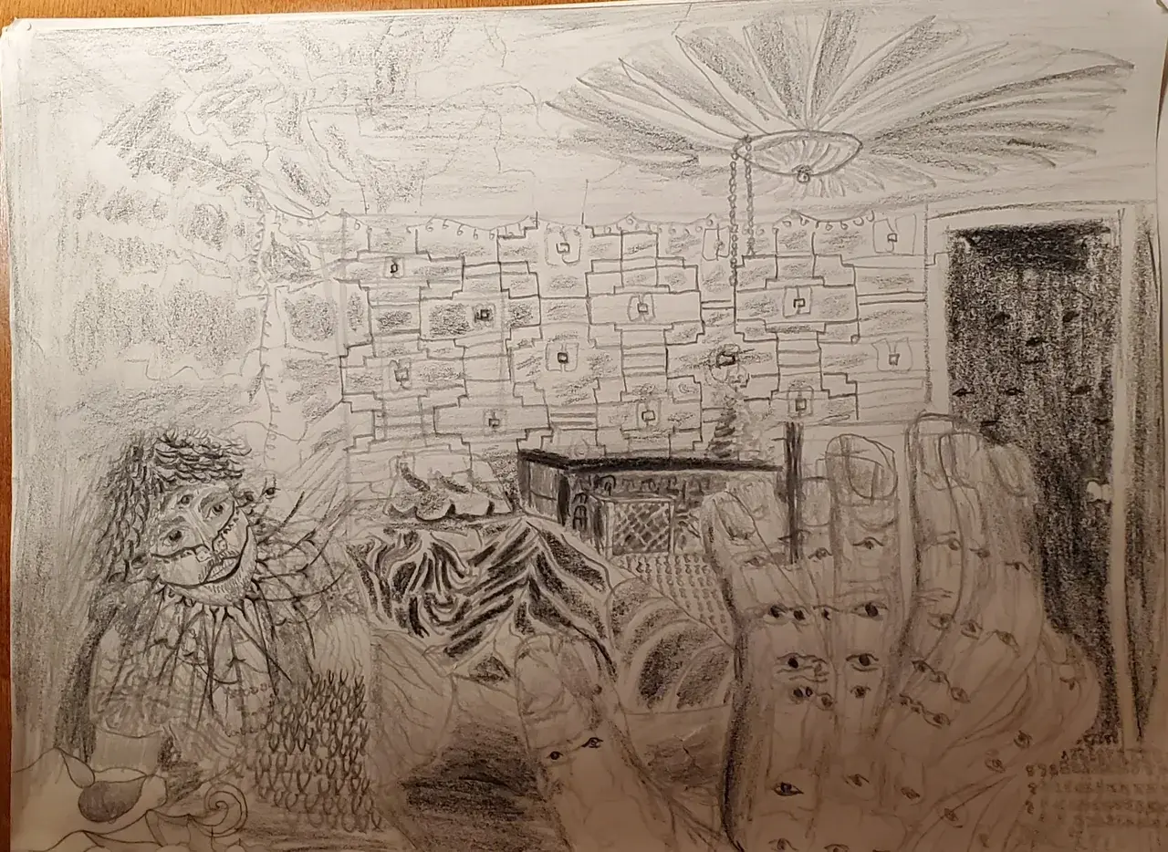 (Drawing) High Dose LSD Flashback