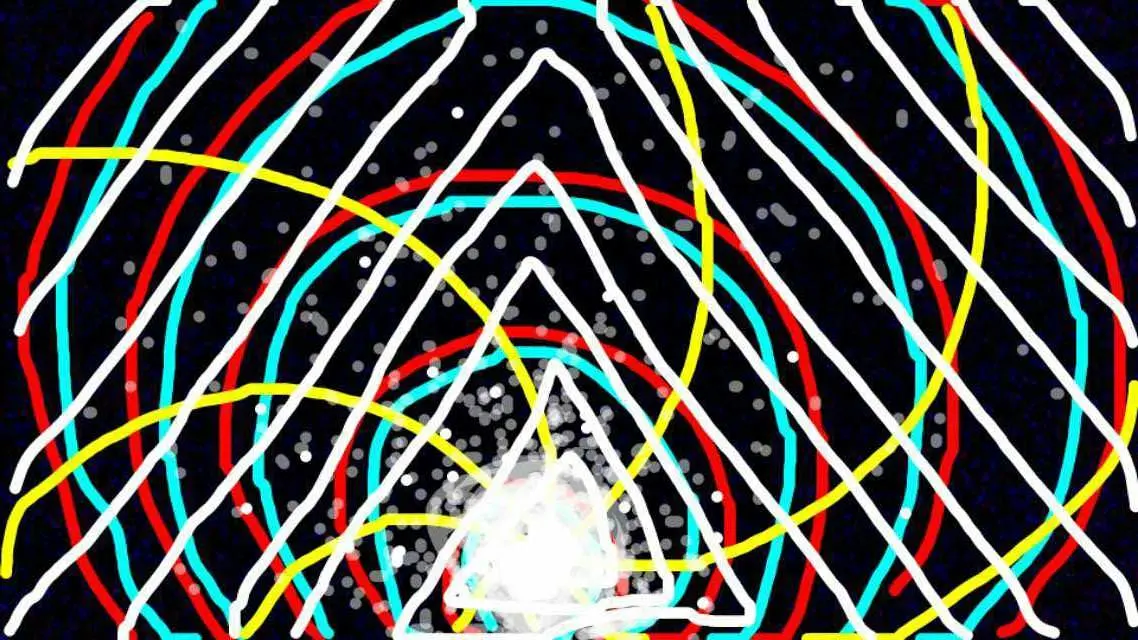 [OC] I closed my eyes and drew what I saw. Looks best zoomed out