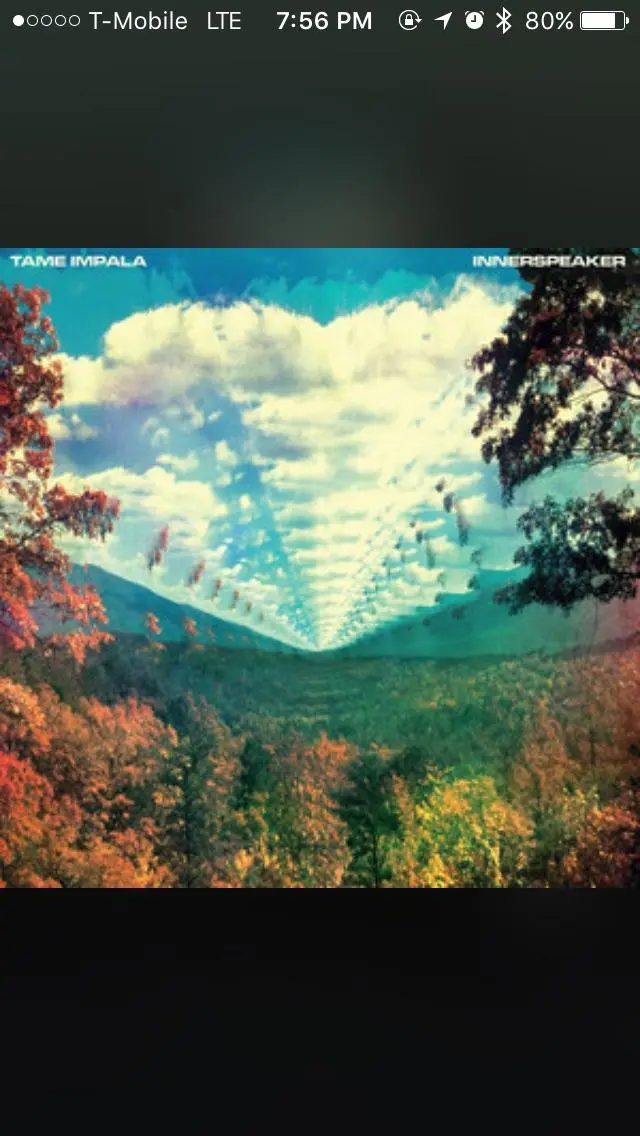 This Tame Impala album cover is an excellent recursion replication.
