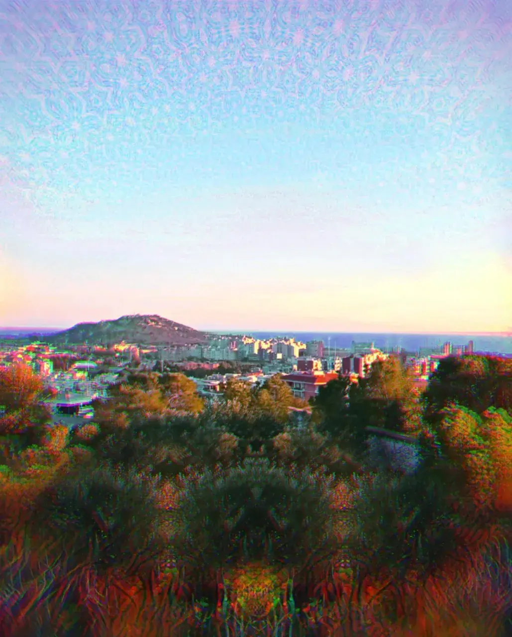 Sardinian panorama during an LSD trip