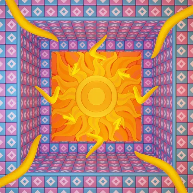 Orbiting Arms Around a Square Sun