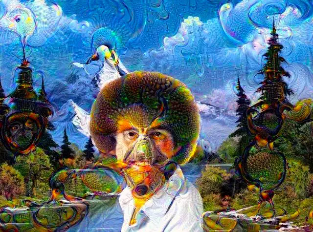 I put Bob Ross into Google dream