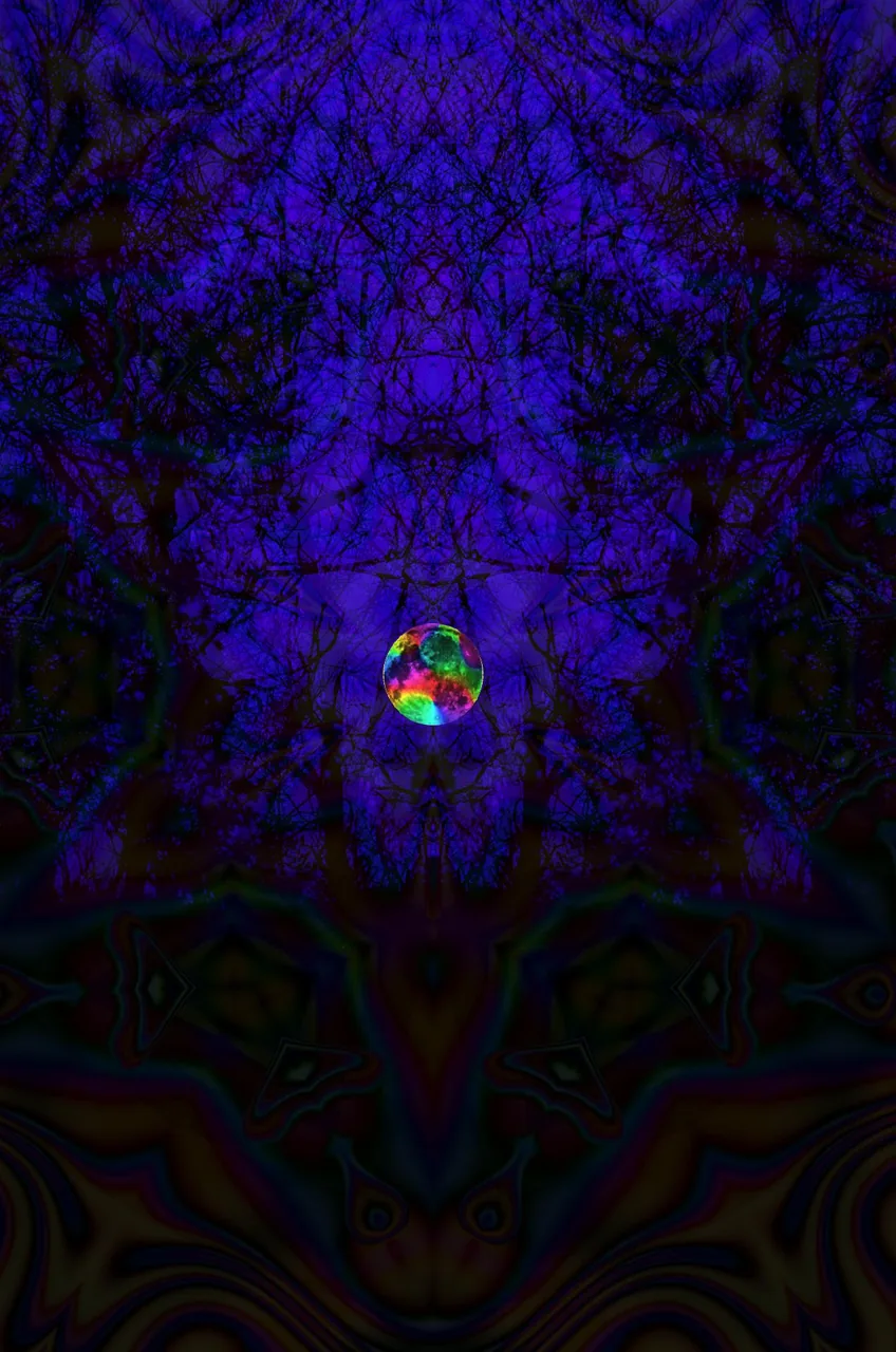 A quick little something I made tonight in observance of the full moon. There's balance within the chaos