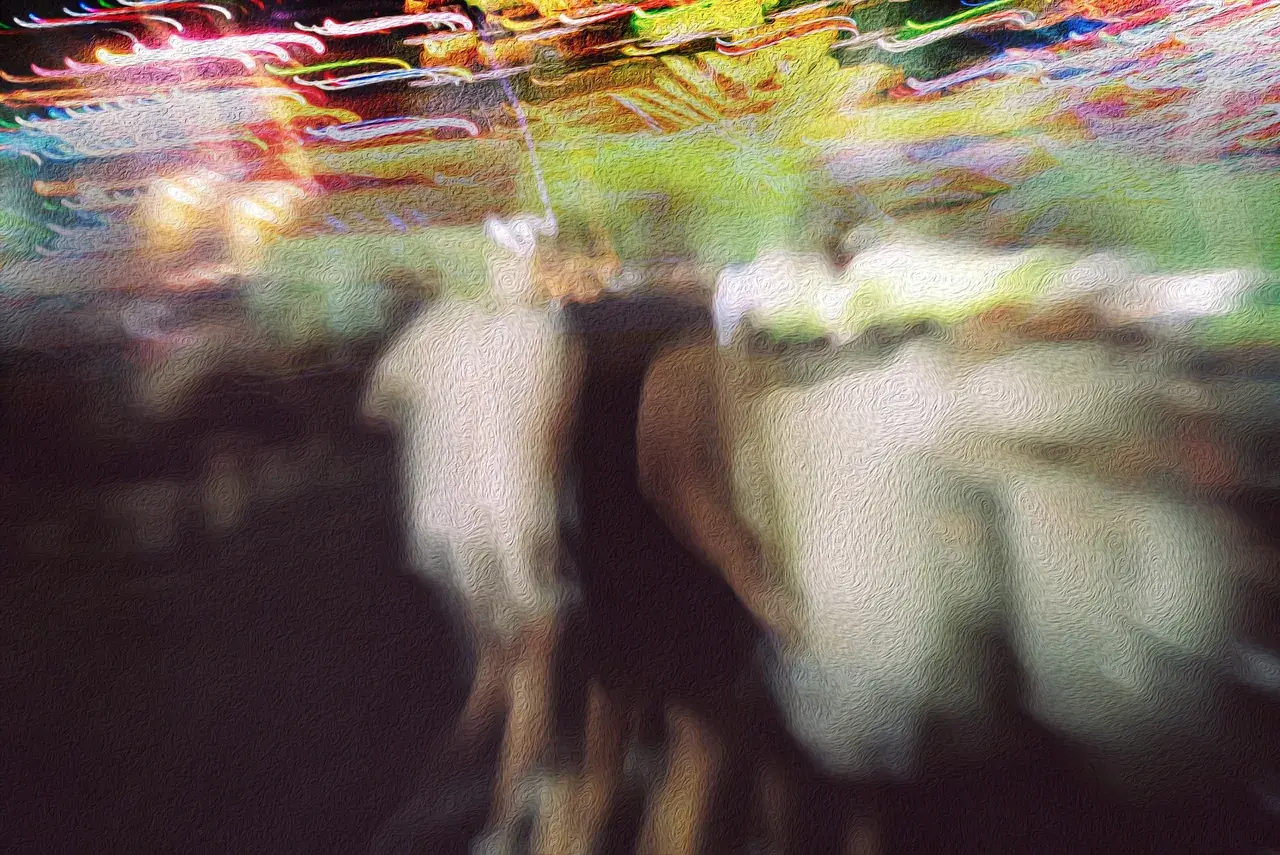 Walking around the EDM festival with the dudes, 2022