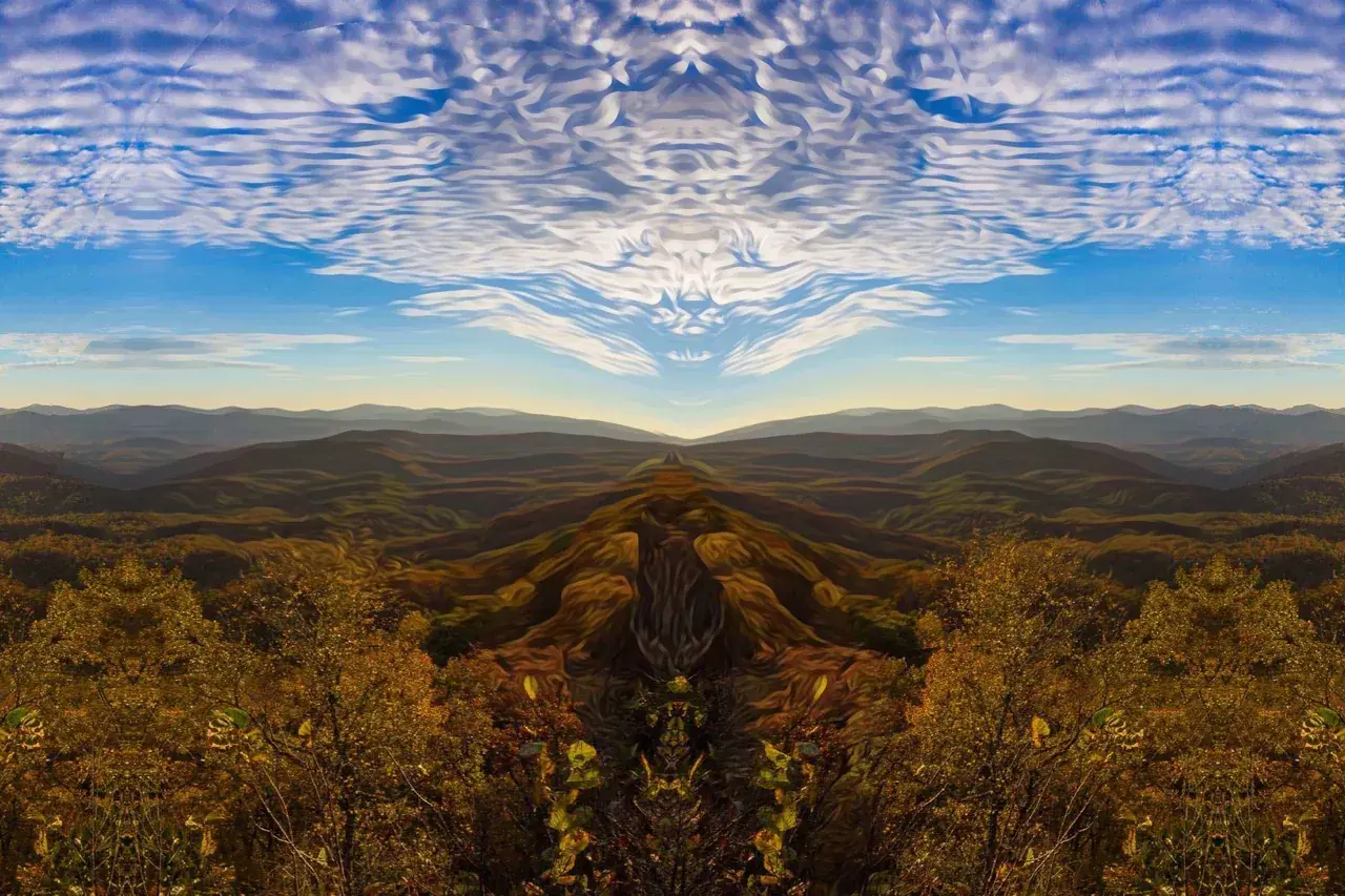 a high dosage shroom trip on a sunset hike