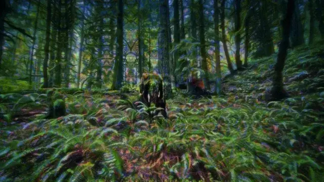 tripping in the forest