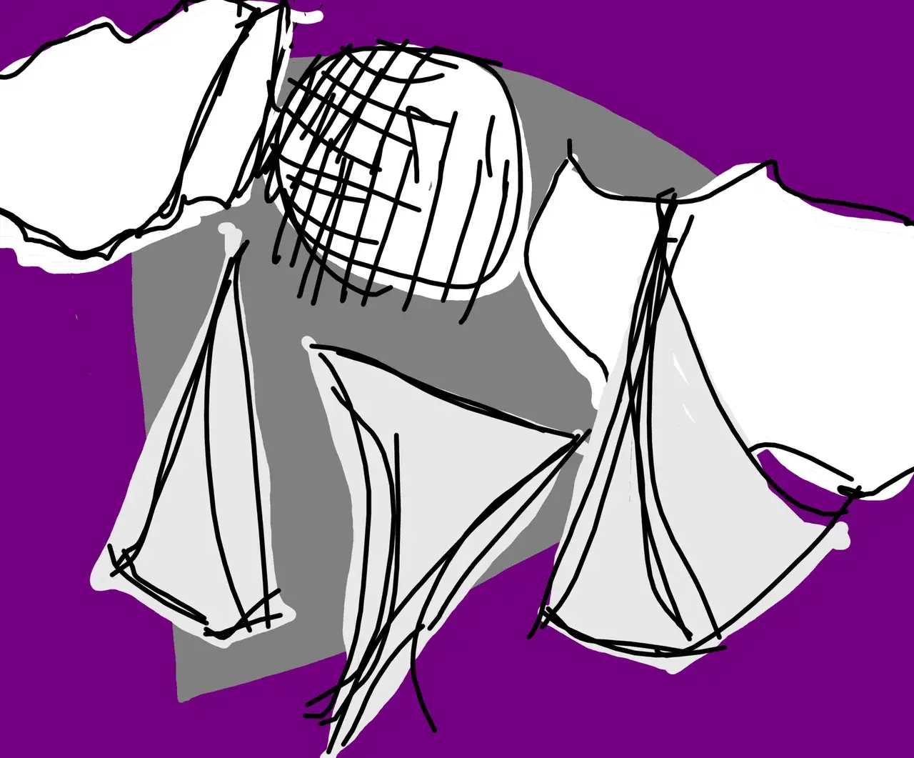 I tried to draw a deltarune when I was stoned... This is what my destroyed mind with synthesia thought that a deltarune looked like