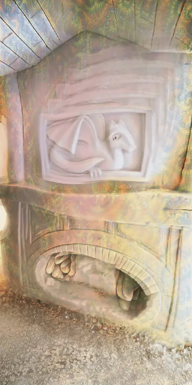 That Oil Paint Look [OC] LSD in a snow sculpture